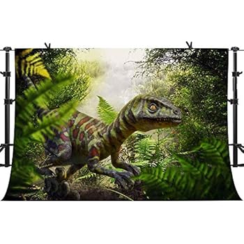 Amazon.com : PHMOJEN Jurassic Dinosaur Backdrop Jungle