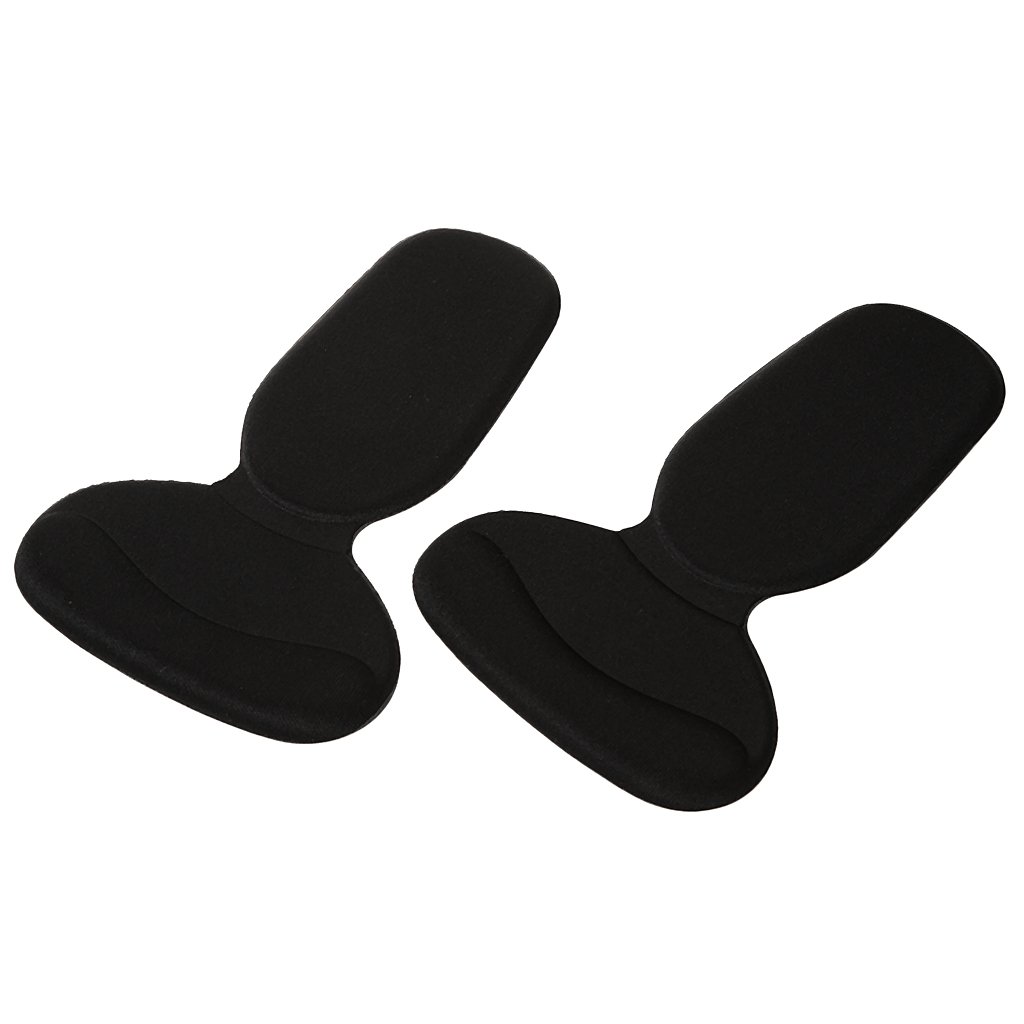 magideal durable t-shape heel cushion high heel shoes insole pads black