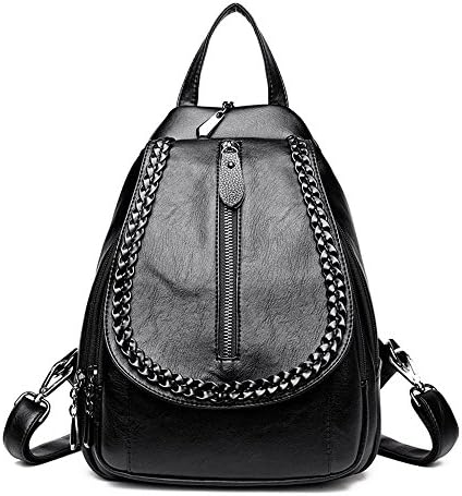 Xuaber Women Backpack Genuine Leather Casual Daypack Schoolbag for Girls Teenager Shoulderbag Knapsack
