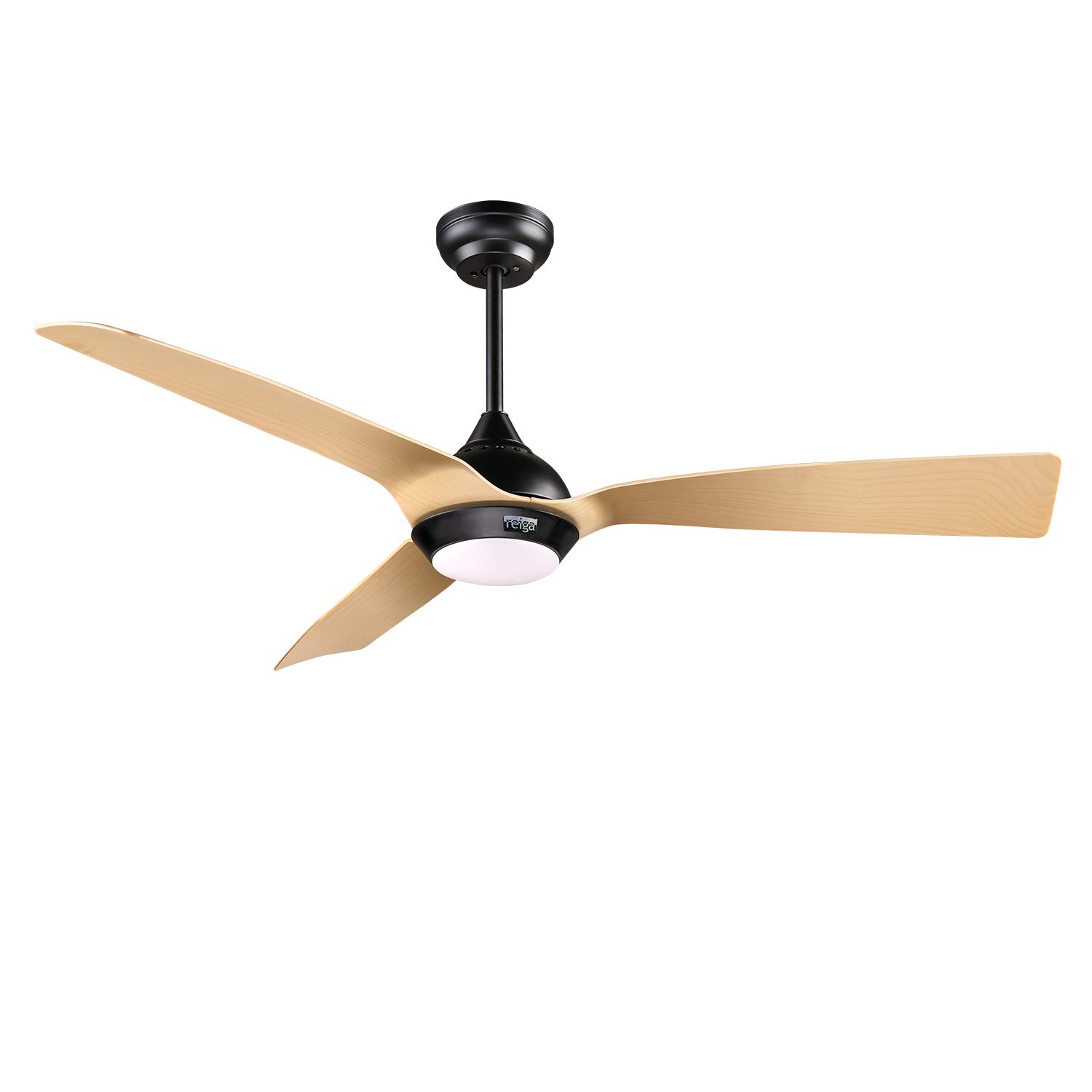 H Fun 52 Inch Downrod Mount Ceiling Fan With Light Remote 3 Oak