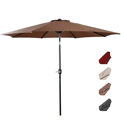 easeland patio umbrella EASELAND Patio Umbrella 9-Feet Outdoor Table Market Jordan