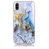 For iPhone X Case,HP95(TM) Fashion Marble Pattern TPU Phone Cases For Apple iPhone X/iPhone X Edition/iPhone 10 (B)