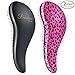 BOMBEX Detangler Brush-2 pack - No Tangles & Knots, Best Detangling Hair Brush for Tangled Hair,Pink Leopard & Matte Black