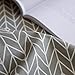 VCLIFE 1 Pieces Bedding Sheet for Boy Girl Teens Luxury Grey Arrow Geometric Printed Pattern Bed Sheet with 15 Inch Deep Pocket Queen Fitted Sheet for All Season Breathable Lightweight Cozy