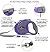 Retractable Dog Cat Pet Leash by Hertzko - 16 Foot Strong Nylon Ribbon - Extendable Lead for Small & Medium Dogs up to 44lbs - Comfortable Anti-Slip Handle