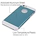iPhone SE/5S/5 Case: Amplim Slim Fit Luxury Blue Color Hard Aluminum Metal + White Plastic + Soft Silicone Rubber 3-Layer iPhone SE/iPhone 5S/iPhone 5 Protector