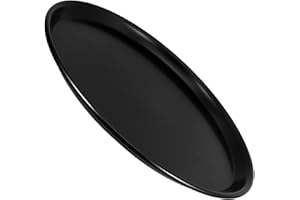 TOBBOMEY Versatile Non-Stick Microwave Crisper Pan for Oven Baking Round Pizza Tray with Even Heat