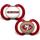 Baby Fanatic Pacifier 2-Pack - NFL San Francisco 49ers - Officially Licensed League Gear