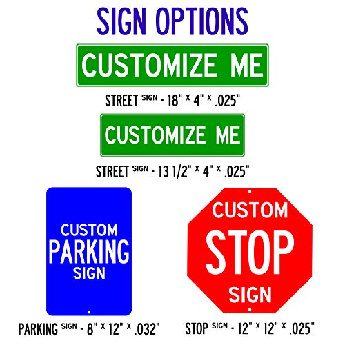 4 Custom+Parking+American+Personalized+Street