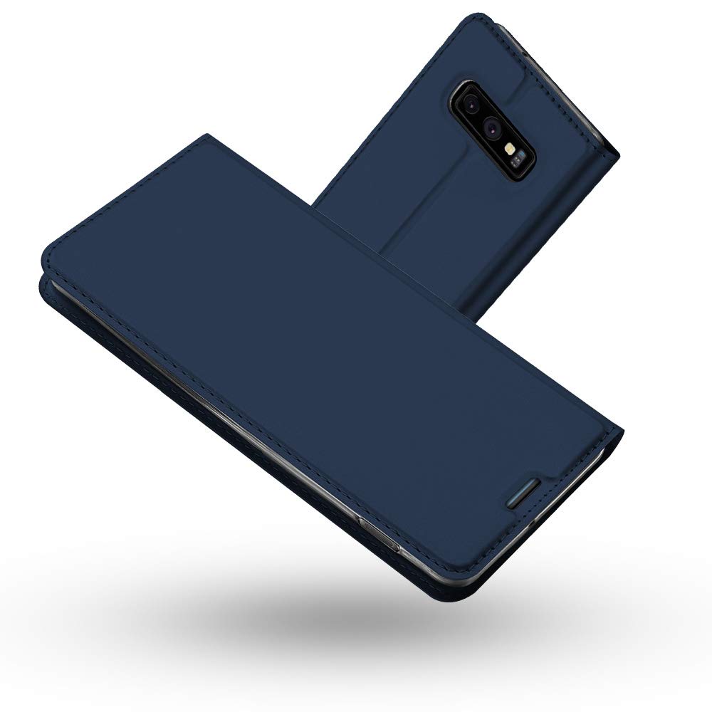 Radoo Galaxy S10e (2019) Case, Premium PU Leather Flip Wallet Case With TPU Shockproof Inner Shell Flip Book Full Body Protection Case For Samsung Galaxy S10e (Blue)