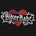 Biker Babe Iron On Rhinestone Crystal T-Shirt Transfer by JCS Rhinestones