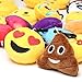 JACHAM Novelty Toys Emoji Keychain, Emotion Plush Pillow,Kids Party Supplies Favors,Keychain Decorations 2.4