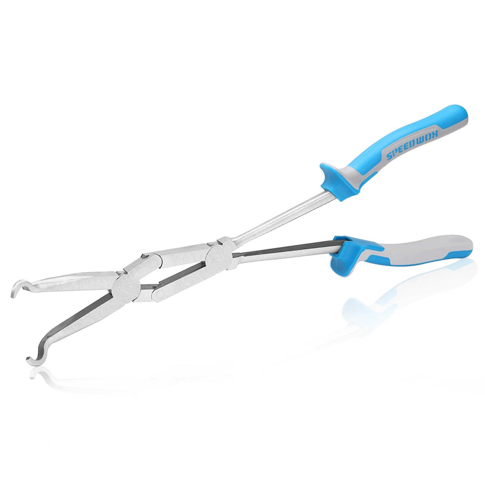 SPEEDWOX 13-Inch Long Reach XL Pivot Ring Nose Pliers - Automotive Hose Remover with Twin Grip