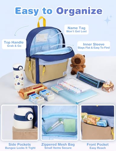 VX VONXURY Unisex Lightweight Children's School Backpack with Chest Buckle and Padded Straps – Ideal for School, Nursery or Daily Use