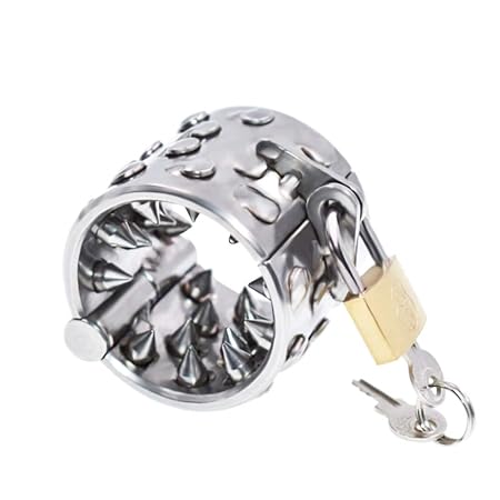 Raycity Male Chastity Ring Device 4 Rows Teeth 36