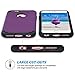 ULAK iPhone 6S Case, iPhone 6 Case, Slim Fit Dual Layer Soft Silicone & Hard Back Cover Bumper Protective Shock-Absorption & Anti-Scratch Case for Apple iPhone 6/6S 4.7 inch, Purple