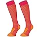 Anti-Tick Merino Wool Outdoor Socks (Fuchsia/Orange 1 Pair, US Women 5-7//US Men 3.5-6)