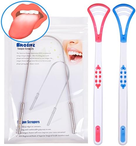 Tongue Scraper Surgical Grade Stainless Steel Tongue Cleaner for Oral Care,Boost Your Self-Confidence With Fresh Breath