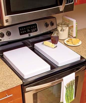 Amazon.com: Set of 2 White Gas Burner Covers: Appliances