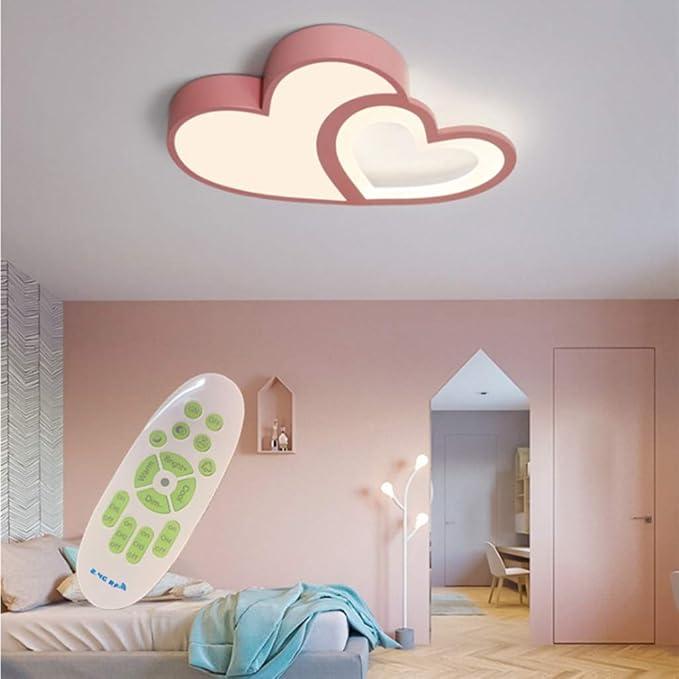 Lustre Chambre Enfant Plafonnier Enfant Astronaute Avec Télécommande - LED Dimmable 32W - Design Nuage Et Parachute Luminaire Enfant