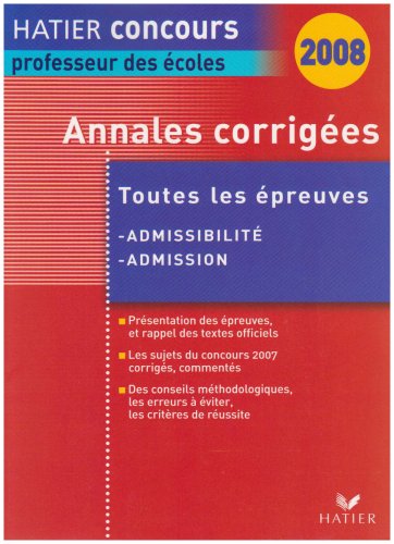 Annales corrigées