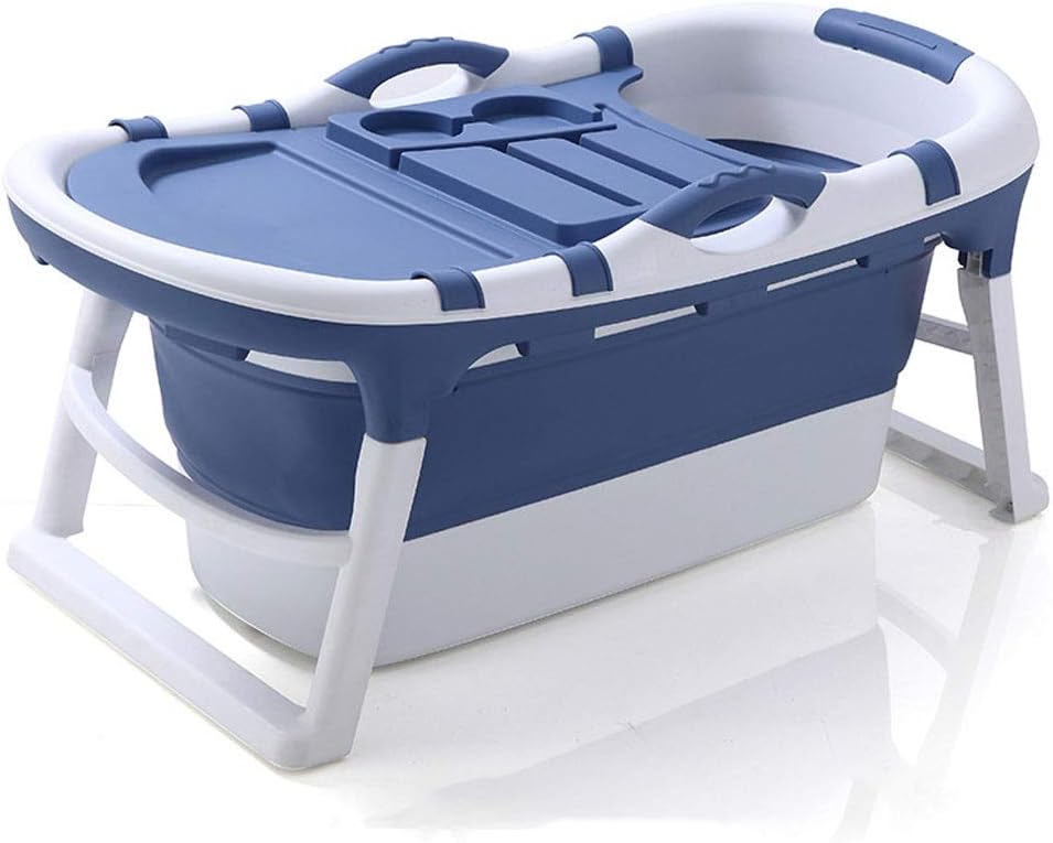 Adult Folding Bathtub, Portable Bathtub Collapsible Adult Bath Barrel Tub Bathtub for Adult Children Baby Toddler (Color : D)