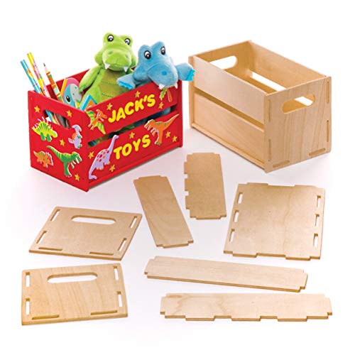 Baker Ross Kits de Mini caisses en Bois (boîte de 2) - Que Les Enfants pourront décorer et Personnaliser