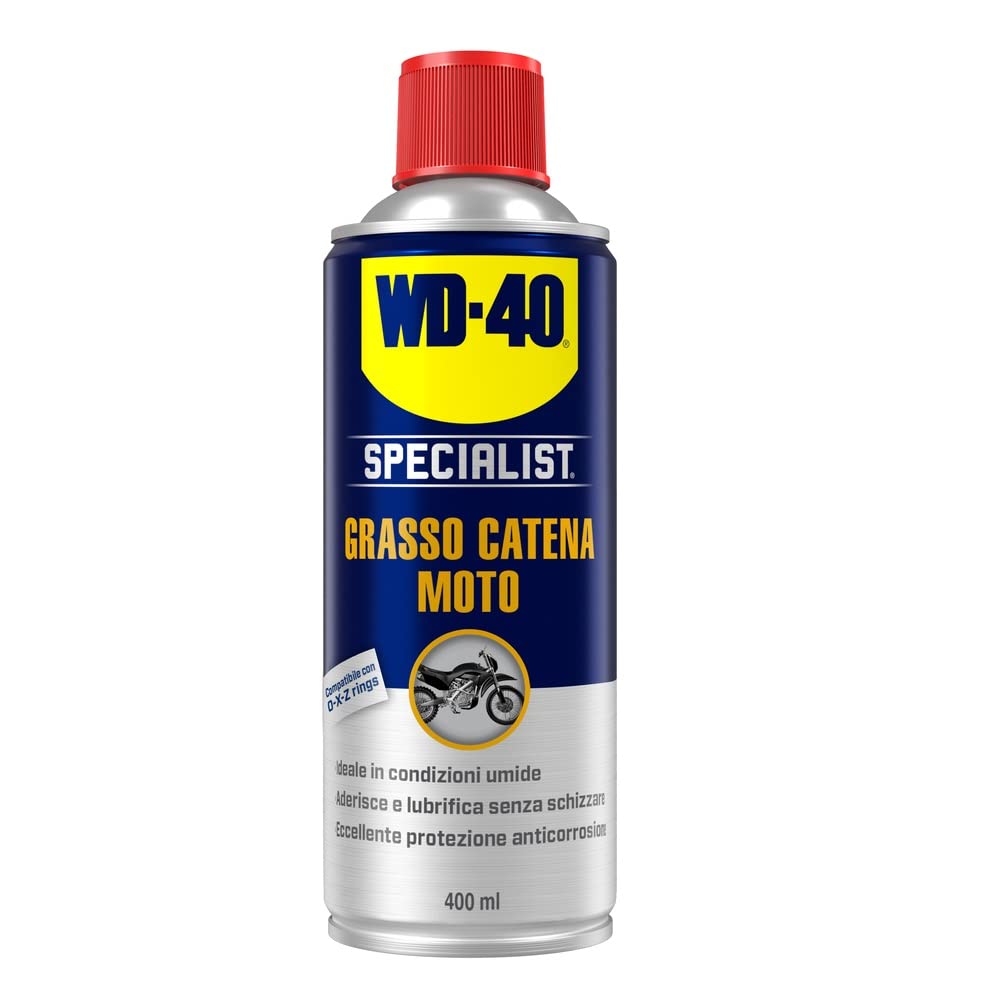 WD-40 39788/46 Moto Grasso Catena per Umido, 400 ml