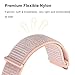Band for Samsung Galaxy Watch 42mm / Active 40mm,TRUMiRR 20mm Hook & Loop Watchband Woven Nylon Strap Quick Release Bracelet for Gear Sport, Gear S2 Classic, Garmin Vivoactive 3, Ticwatch 2/E