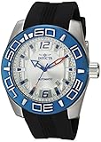 Invicta Men's 'Aviator' Automatic Stainless Steel and Silicone Casual Watch, Color Black (Model: 23530)