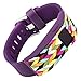 French Bull - Fitbit Charge/Fitbit Charge HR Slim Designer Sleeve - Band Cover (Plum Ziggy)