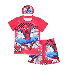 Zomer Kinderen Spiderman Badpak Cosplay Cartoon Kostuum Zwemmen Stuk Rash Guard Wetsuit Sneldrogend Ademend Bad…