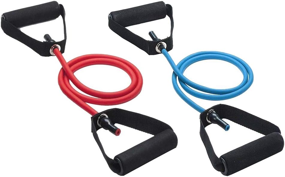 VIDELLY Exercise Resistance Bands Workout Exercise Bands,Yoga Tension Rope with Comfort Handles, Elastic Pull Rope Yoga Strap Fitness Perfect for Home Fitness Training, Boxing
