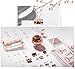 MultiBey Rose Gold Binder Clips Fashion Metal Clips, Small 3/4 inch 25PCS or 1 inch 12PCS per Box (3/4 (25pcs))
