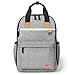 Skip Hop Diaper Bag Backpack: Iconic Duo Signature Function Forward Backpack with Changing Pad & Stroller Attachement, Grey Melange