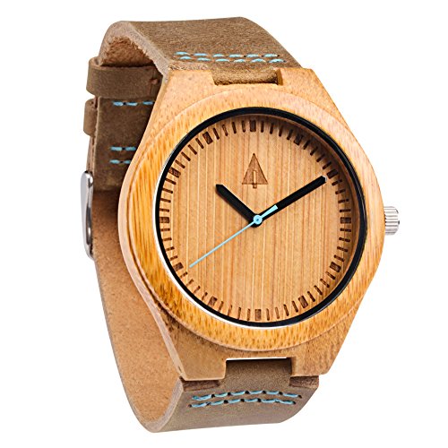 treehut mens wooden bamboo watch