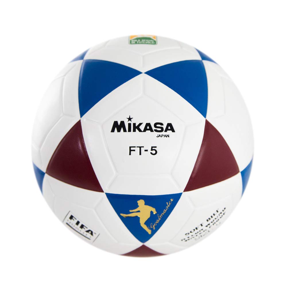 MIKASA FT5 FQ BR, Unisex Adult Footvolley Ball, White/Blue/Red, 5
