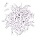 100 pieces Small Wooden Clips | White Clothespins | Decorative Mini Craft Pegs Set For Photos Gift Decoration for Parties