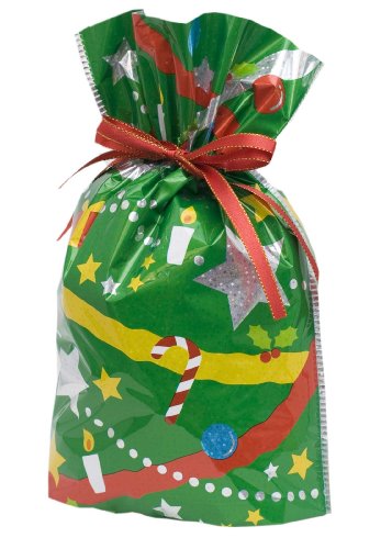 Giftmate Drawstring Gift Bag Holiday-14 pc. Set (2-XLG, 6-Large, 6-Medium)