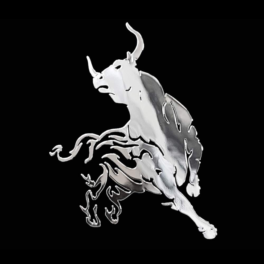 Avisa Nickel Sticker 'Bull' - 54x65mm
