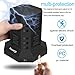 Tower Power Strip Surge Protector 8 AC Outlets with 6 USB Ports Chargers 10 Feet Long Extension Cord Indoor Black-Powerjc