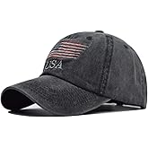 Washed American Flag Baseball Cap Retro Adjustable Sun Dad Gift Hats for Men Women Fashion Trucker Cap Unisex