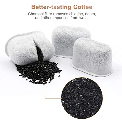 Charcoal Water Filters Replacements Fits Keurig 2.0 Models by Possiave, Pack of 6