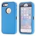 iPhone SE Case, Lordther [ShieldOn Series] [Military Grade Drop Test] Hybrid Synthetic Rubber TPU Covers with [Bonus Screen Protector] Only for Iphone SE 5SE 5 5s (Blue Black)