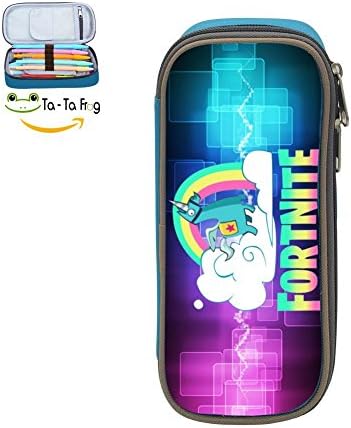 Customized Fort-nite Double Zipper Pencil Case Pen Makeup Pouch Cosmetic Bag For Boys&amp;Girls