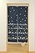 Japanese Noren Doorway Curtain Tapestry Navy Blue, Many Rabbits with Flowers