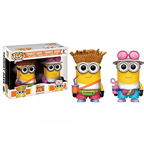 Funko POP! Movies Despicable Me 2 Tourist Dave & Tourist Jerry Exclusive Vinyl Figure 2-Pack