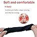 Welnove Fabric Metatarsal Pads Reusable Ball of Foot Cushions, Gel Forefoot Pads Pain Relief for Mortons Neuroma and Prevent Callus-2 Pieces L-Size of Black Metatarsal Pads