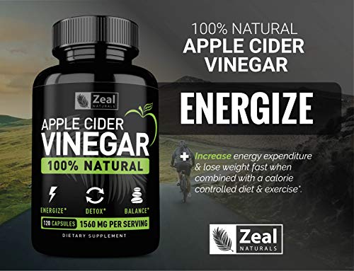 image for Zeal Naturals (2-Pack) 100% Natural Raw Apple Cider Vinegar Pills (156