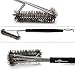 Grill Brush Barbecue Cleaner – 3-in-1 Stainless Steel, 18” Strong Grip Handle – BBQ Cleaning Made Easy for All Gas and Charcoal Grills – Perfect Barbecue present for Grilling by out and house